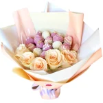 Букет из клубники Кремовый рай